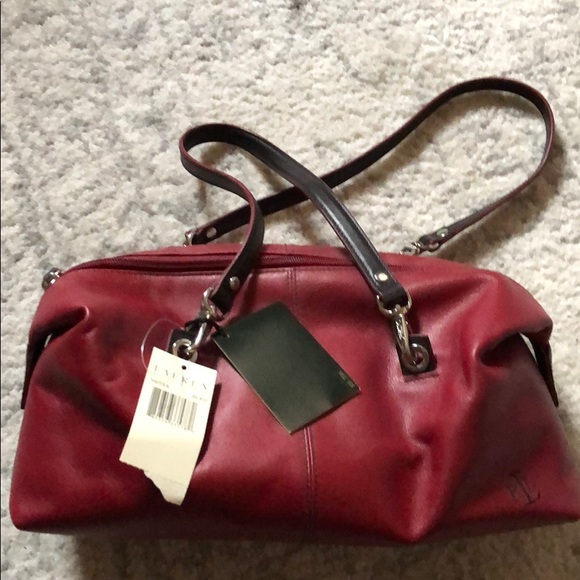 Ralph Lauren Handbags - Red leather Ralph Lauren shoulder bag nwt